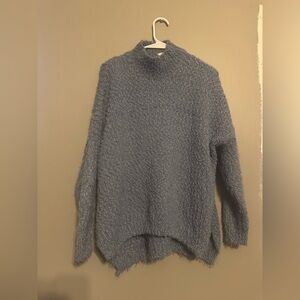 Dreamers Soft Blue Turtleneck Sweater